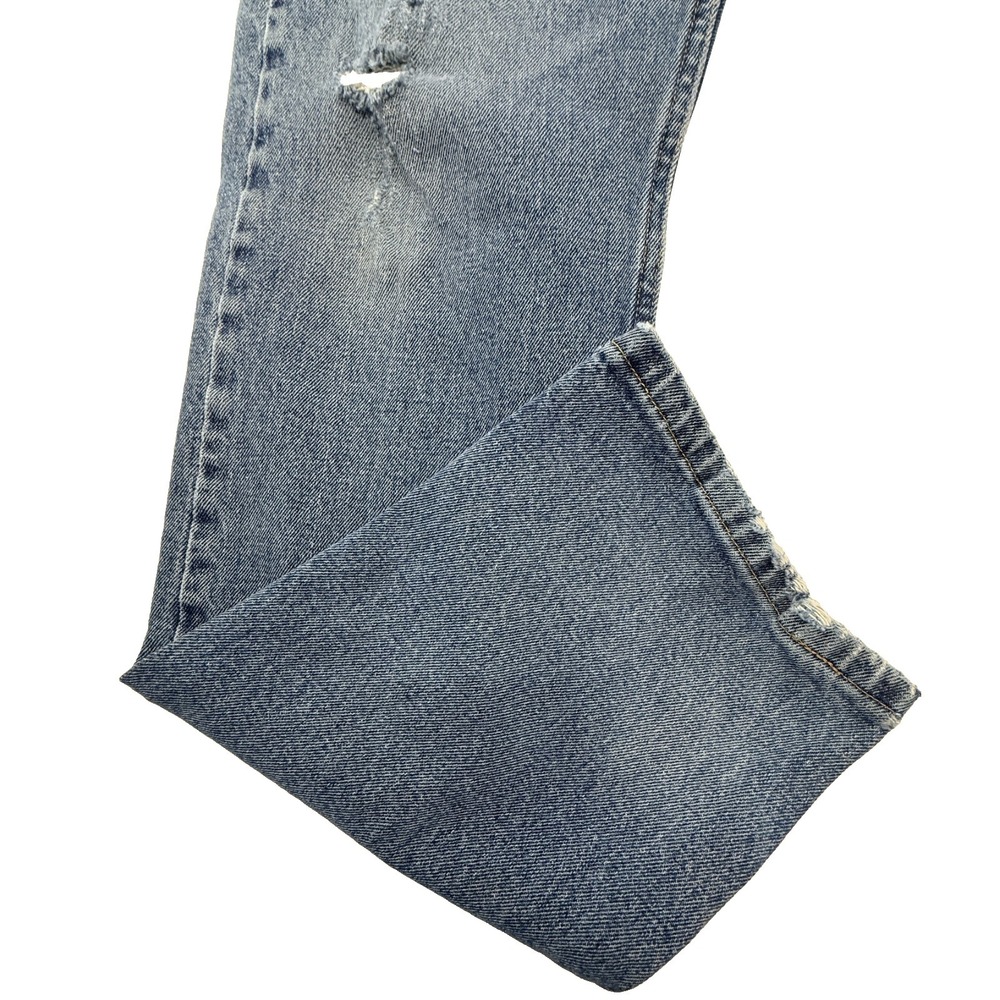 Wrangler Jeans Mens 32x30‎ Slim Tapered Distressed Medium Wash Denim - Picture 3 of 11